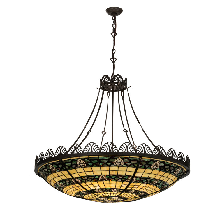 96" Bronze and Glass Indoor/Outdoor Pendant Light