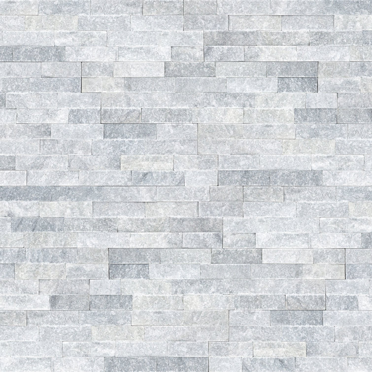 Cosmic Gray 6'' x 24'' Stacked Natural Stone Wall Tile