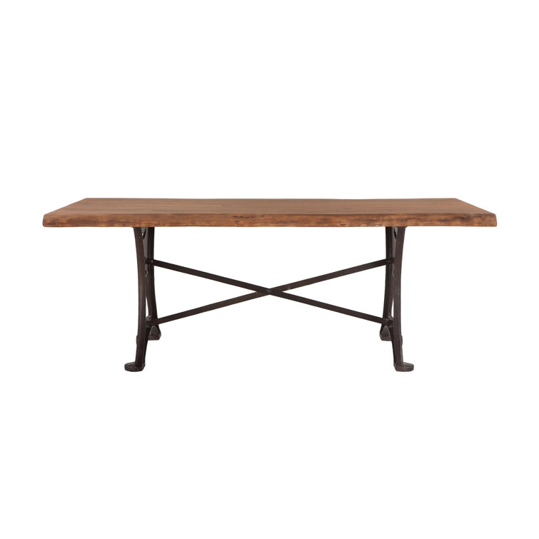 Reclaimed Wood Rectangular Dining Table in Natural Walnut