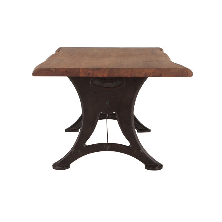 Reclaimed Wood Rectangular Dining Table in Natural Walnut