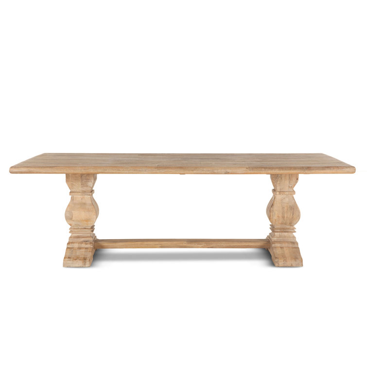 Antique Oak 108" Reclaimed Wood Farmhouse Dining Table
