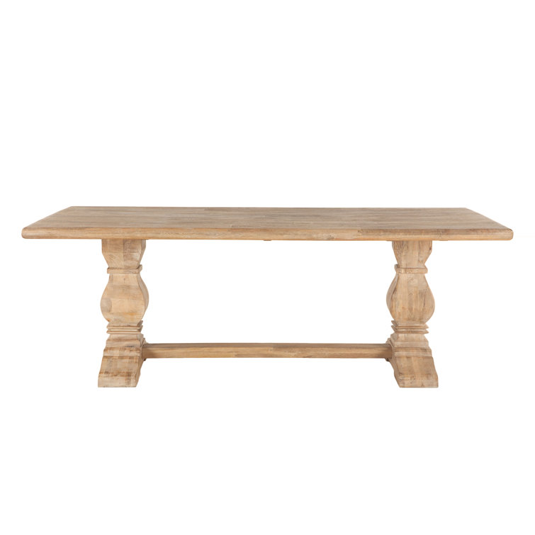 Reclaimed Wood Farmhouse 84" Rectangular Dining Table in Antique Oak