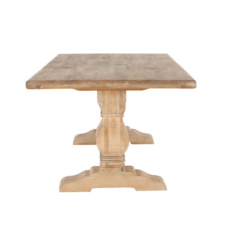 Reclaimed Wood Farmhouse 84" Rectangular Dining Table in Antique Oak