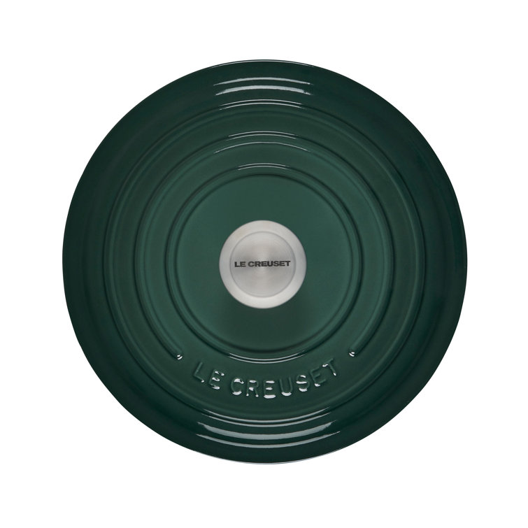 Artichaut Green Enameled Cast Iron 4.5 Quart Dutch Oven