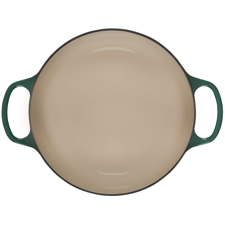 Caribbean Blue Enameled Cast Iron Round Dutch Oven with Lid