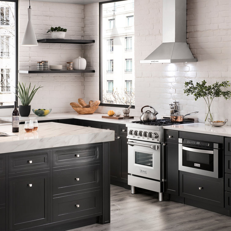 30" Stainless Steel Convertible Wall Mount Range Hood