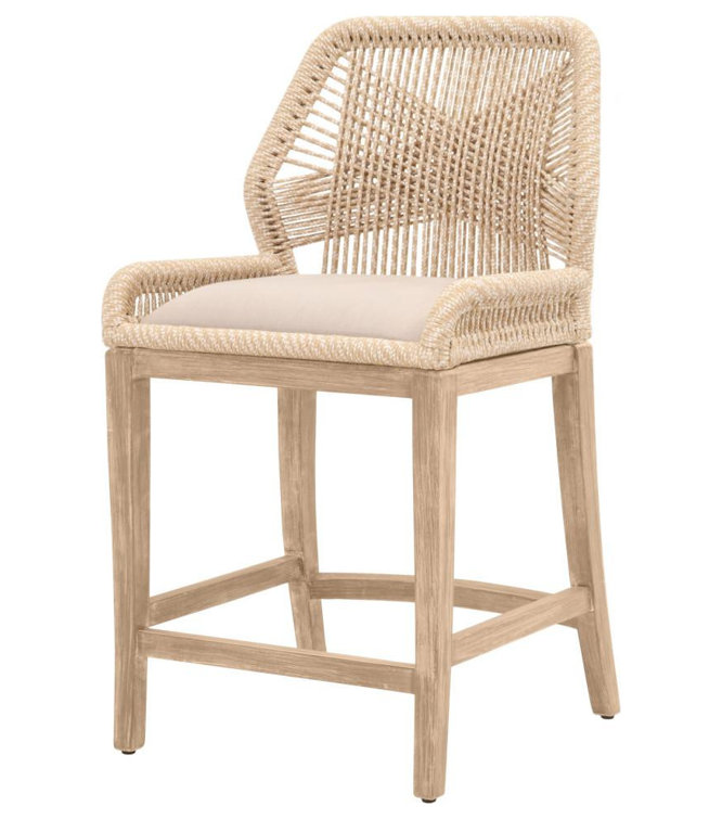Mahogany and Aluminum 24'' Swivel Counter Stool in Rich Brown