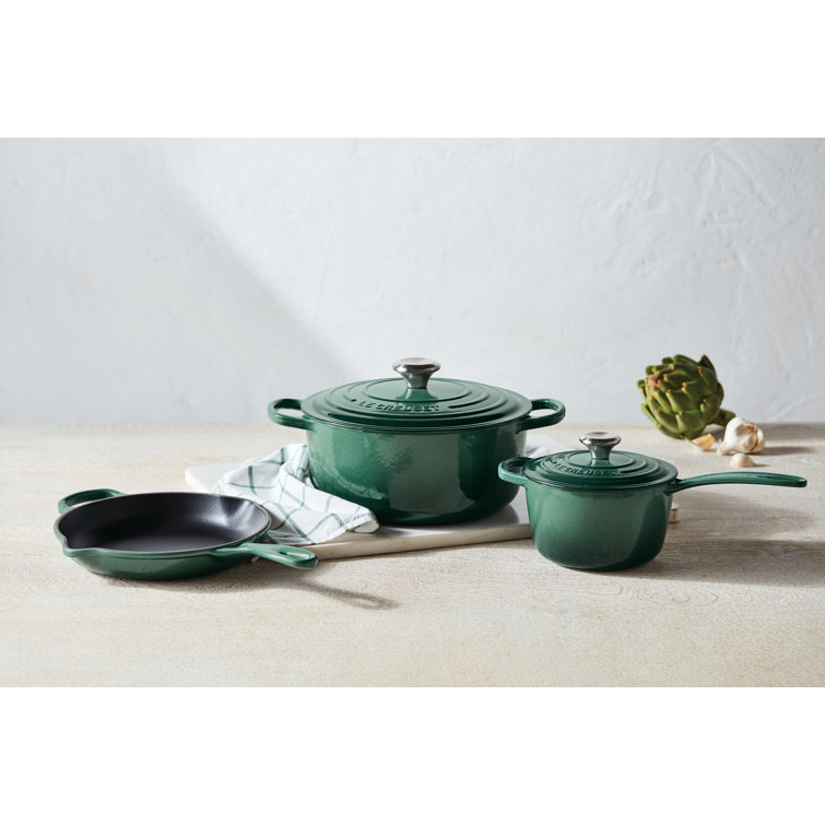 Emerald Enamel Cast Iron 5-Piece Cookware Set