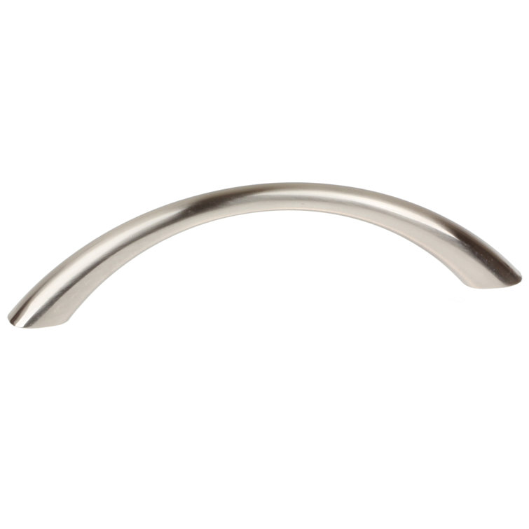 Brushed Nickel 3.75'' Arch Cabinet Pull with Mounting Hardware