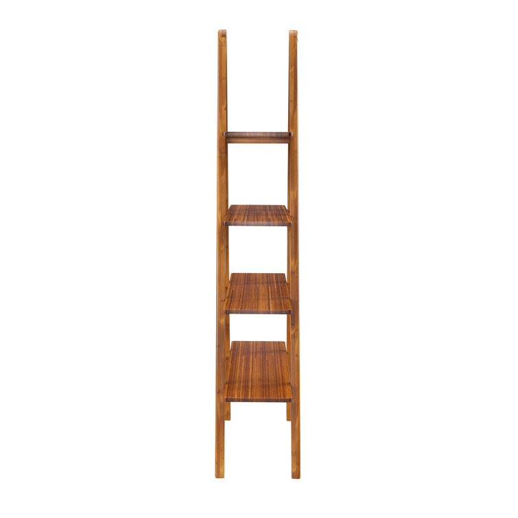 Dera 75'' Tall Bamboo Etagere Bookcase