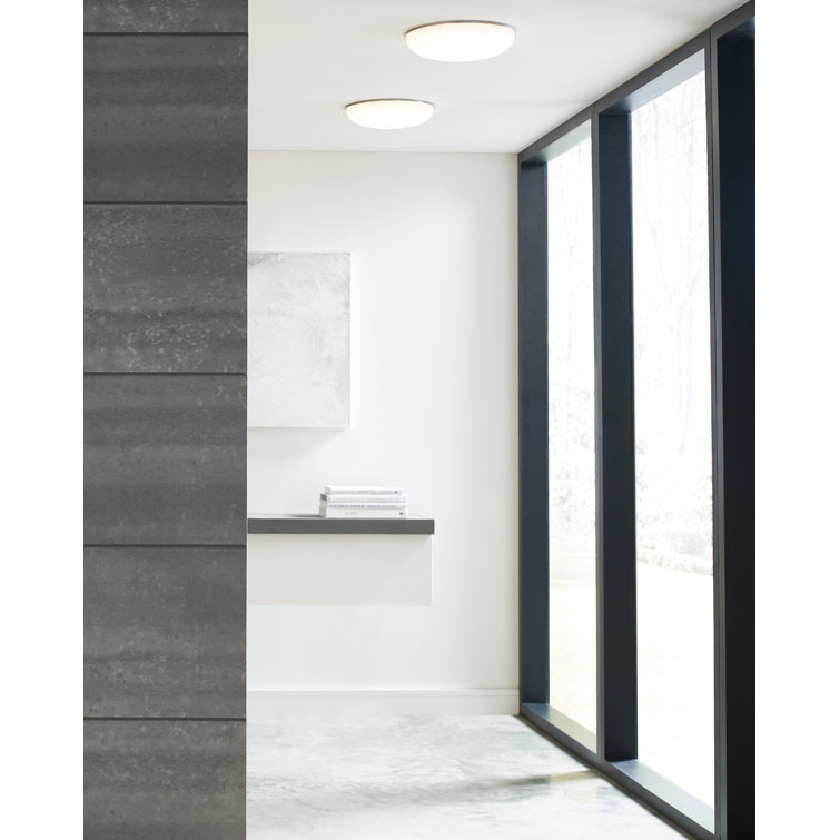 Megan Modern LED Ceiling Bowl Light in Plated Brass