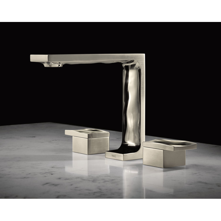 Modern Black Nickel Widespread Brass Bathroom Faucet