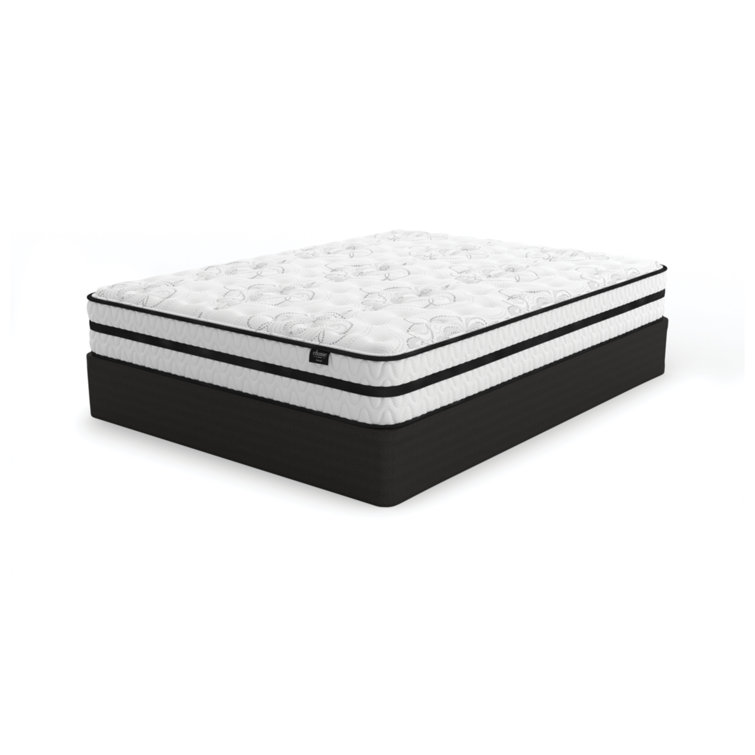 White Queen Pillowtop Gel Memory Foam Innerspring Mattress