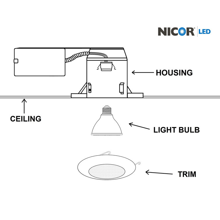 6'' White Glass Recessed Shower Trim