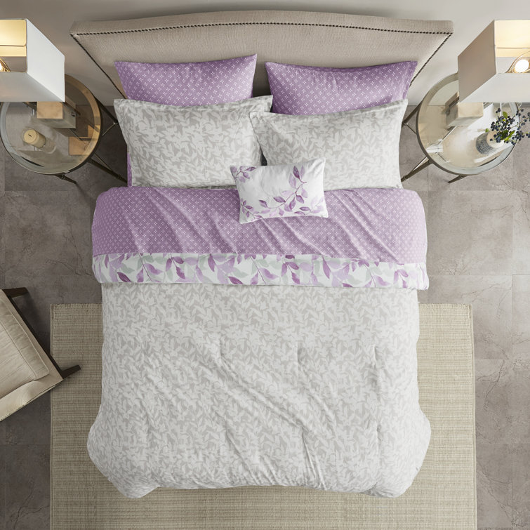 Blue Twin Microfiber Reversible Bed in a Bag Set