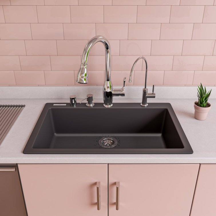Polished Chrome Gooseneck Pull Down Kitchen Faucet with Spray