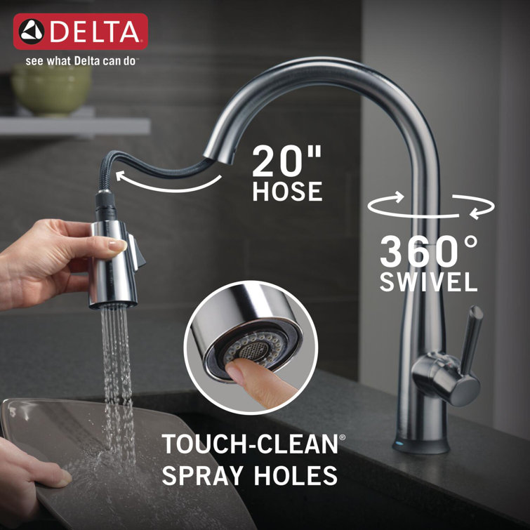 Stainless Steel Pull-Down Kitchen Faucet with Touch Technology