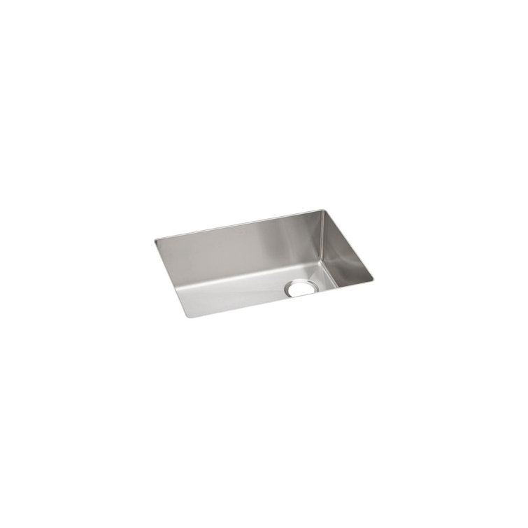 Crosstown 25.5" Silver Stainless Steel Undermount Kitchen Sink
