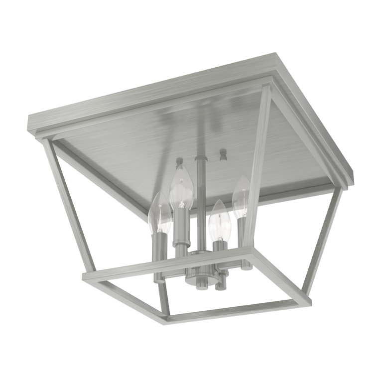 Laurel Ridge Brushed Nickel 4-Light LED Flush Mount