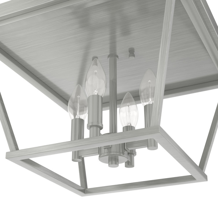 Laurel Ridge Brushed Nickel 4-Light LED Flush Mount