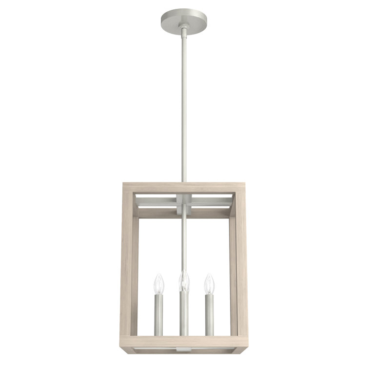 Brushed Nickel 12" Aluminum LED Pendant Light Fixture