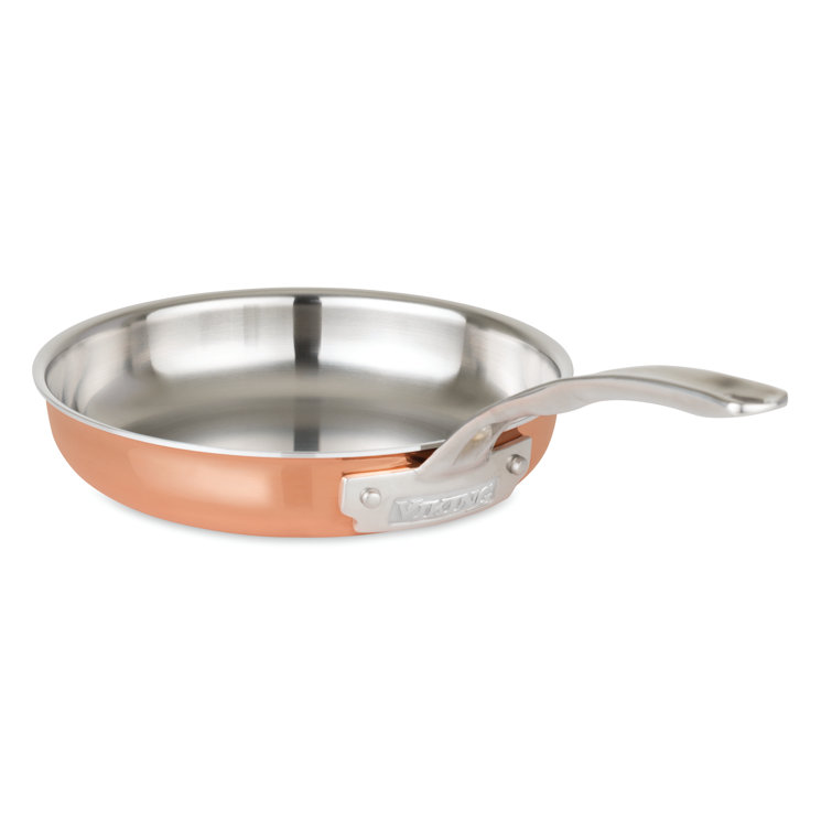 Copper and Stainless Steel 13-Piece Cookware Set with Glass Lids
