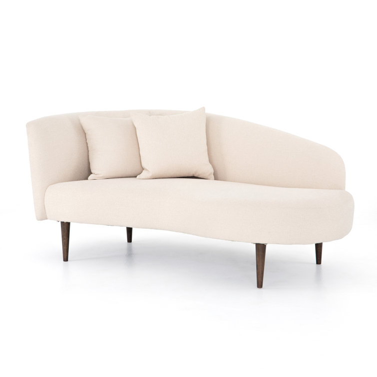 Capri Oatmeal Cream Contemporary 70'' Stationary Sofa