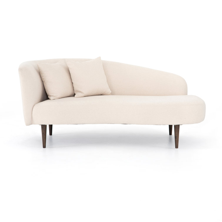 Capri Oatmeal Cream Contemporary 70'' Stationary Sofa