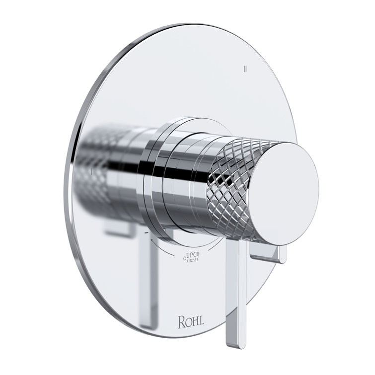 Tenerife Transitional Polished Nickel Wall-Mounted Lever Trim