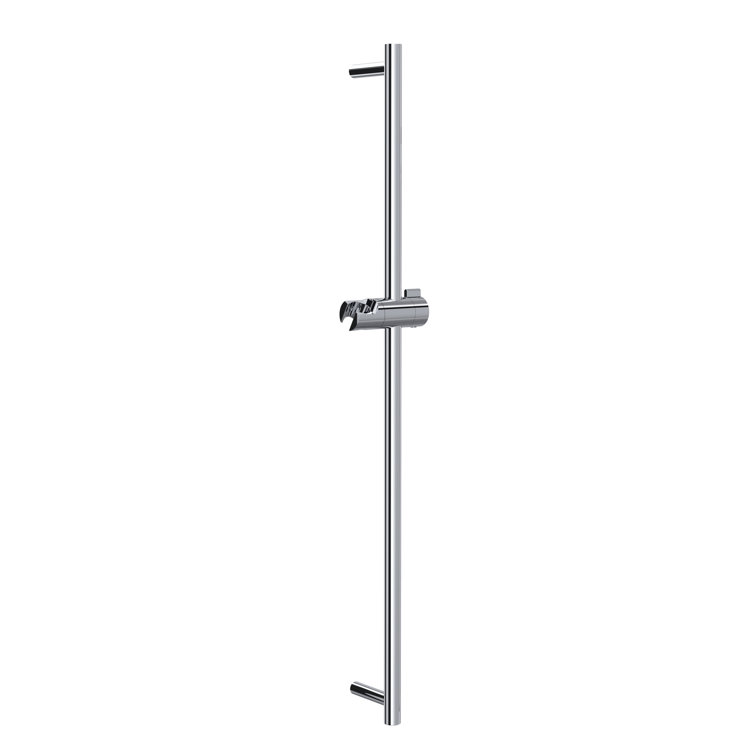 Polished Chrome Adjustable Wall-Mounted Slide Bar