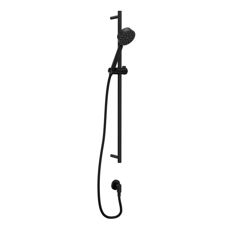 Polished Nickel Adjustable Handheld Shower with Slide Bar
