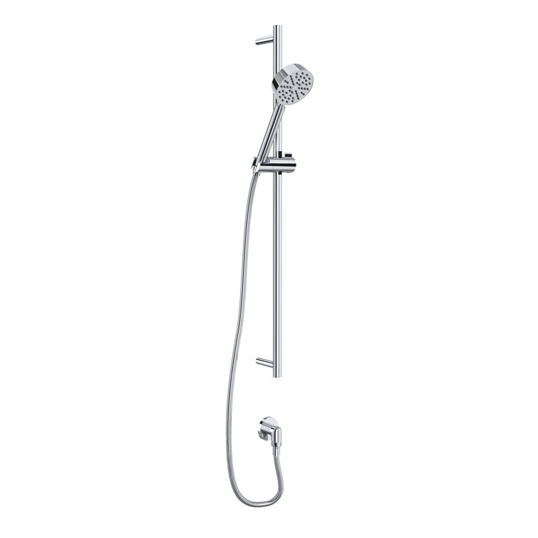 Polished Chrome Adjustable Wall Mounted Rain Handshower Set
