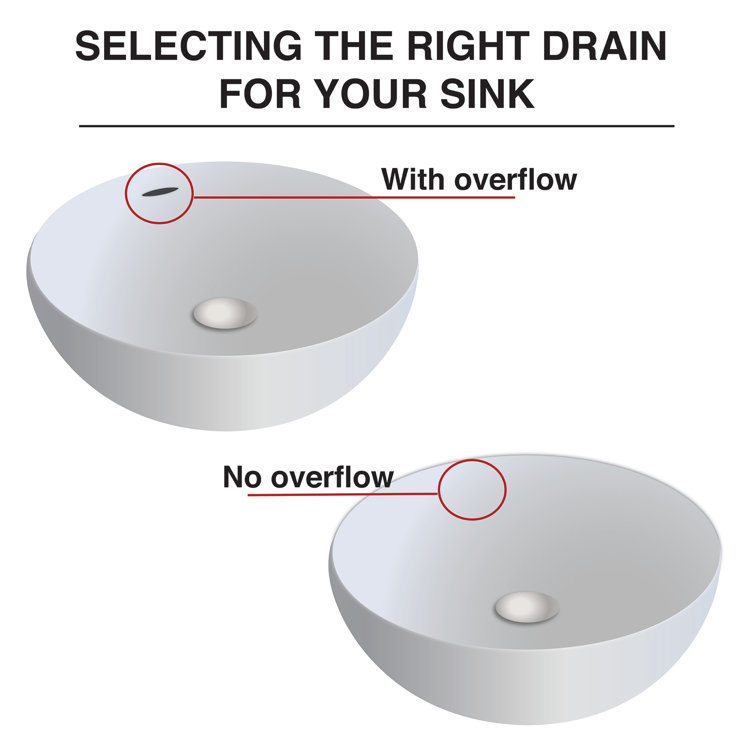 Brushed Nickel Bathroom Sink Pop-Up Drain Assembly