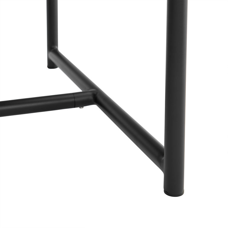 Anat Outdoor Dining Table in Aluminum and Teak with Stone Top