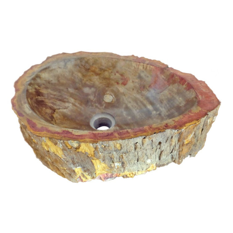 Natural Petrified Wood Stone Vessel Bathroom Sink