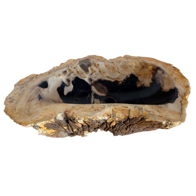 Natural Petrified Wood Stone Vessel Bathroom Sink