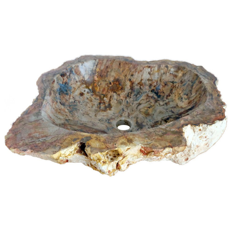 Natural Petrified Wood Stone Vessel Bathroom Sink