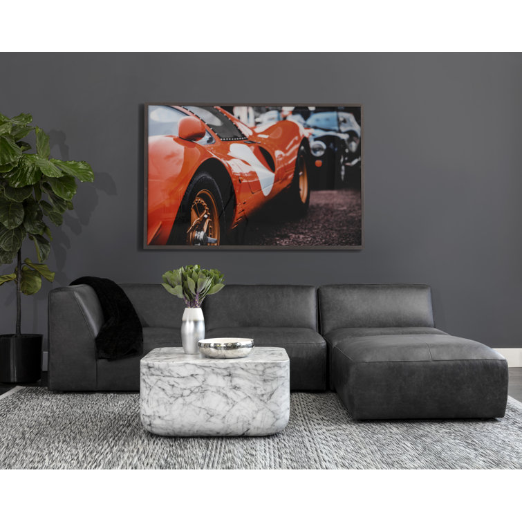 Contemporary White Marble Square Outdoor Coffee Table