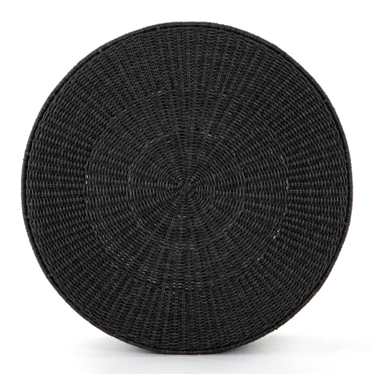 Satomi Dark All-Weather Wicker Round Coffee Table