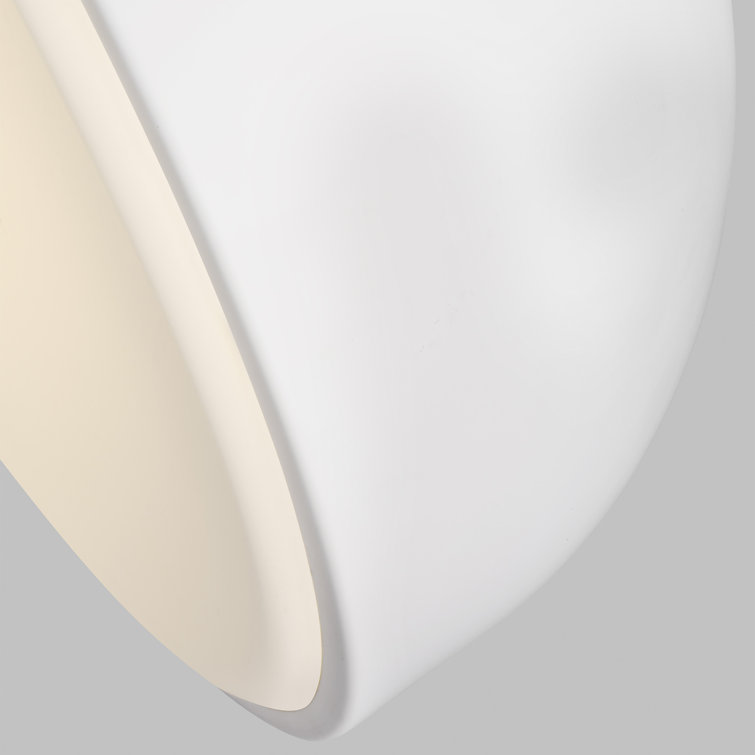 Matte White Aluminum LED Indoor/Outdoor Flush Mount Light