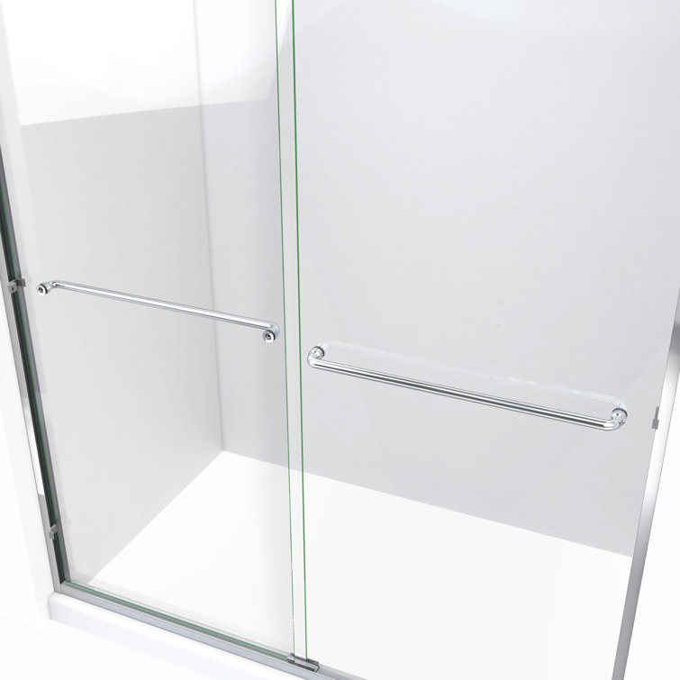 ESE 60" x 80" Polished Chrome Frameless Bypass Shower Door