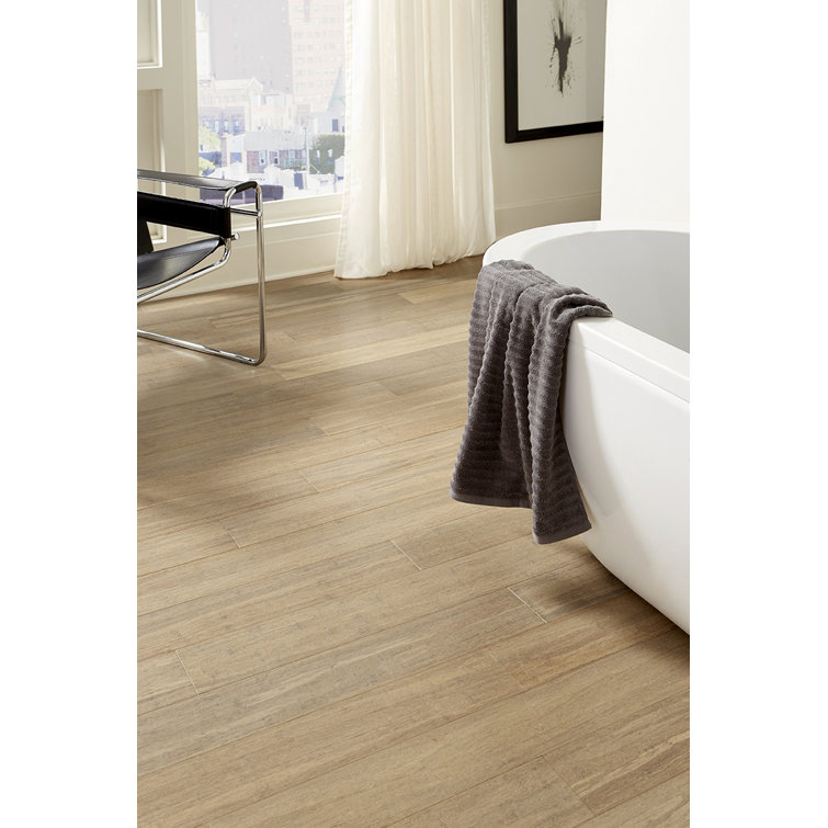 Sandstone Light Brown Bamboo Waterproof Flooring Planks