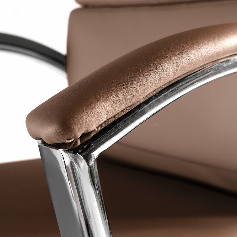 Saddle Leather High Back Swivel Executive Office Chair