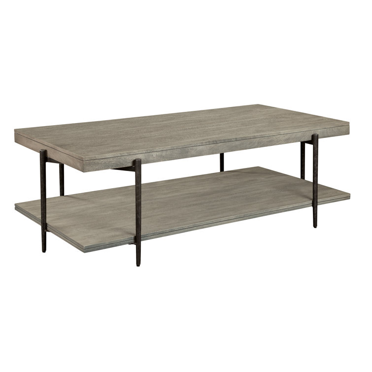 Bedford Park 57'' Transitional Rectangular Coffee Table with Shelf
