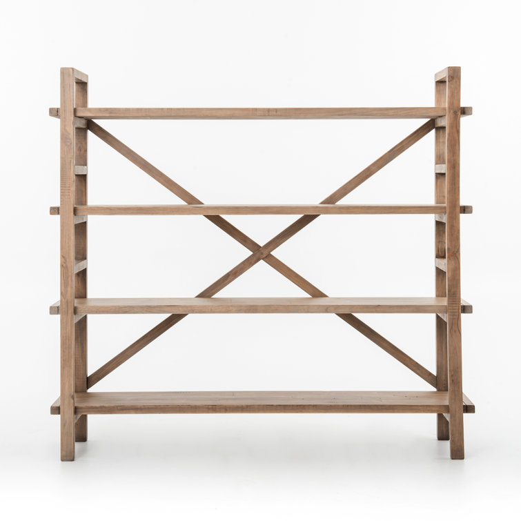 Toscana Sundried Wheat Adjustable Reclaimed Pine Large Bookshelf
