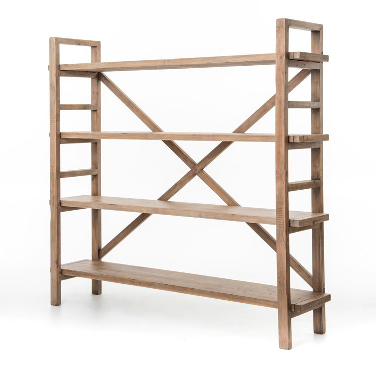 Toscana Sundried Wheat Adjustable Reclaimed Pine Large Bookshelf