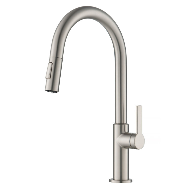Stainless Steel Single Handle Pull Down Kitchen Faucet
