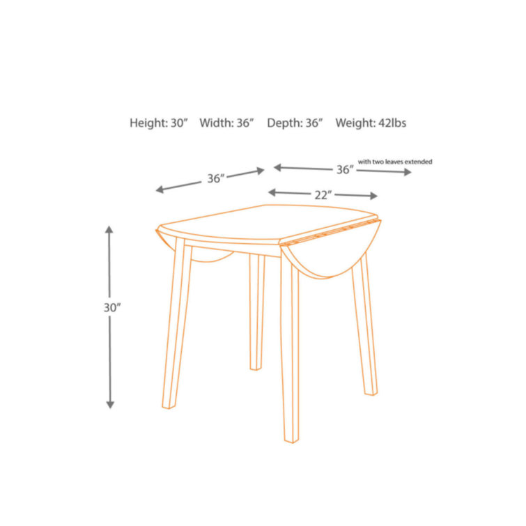 Transitional Dark Brown Birch Veneer 36" Round Extendable Dining Table