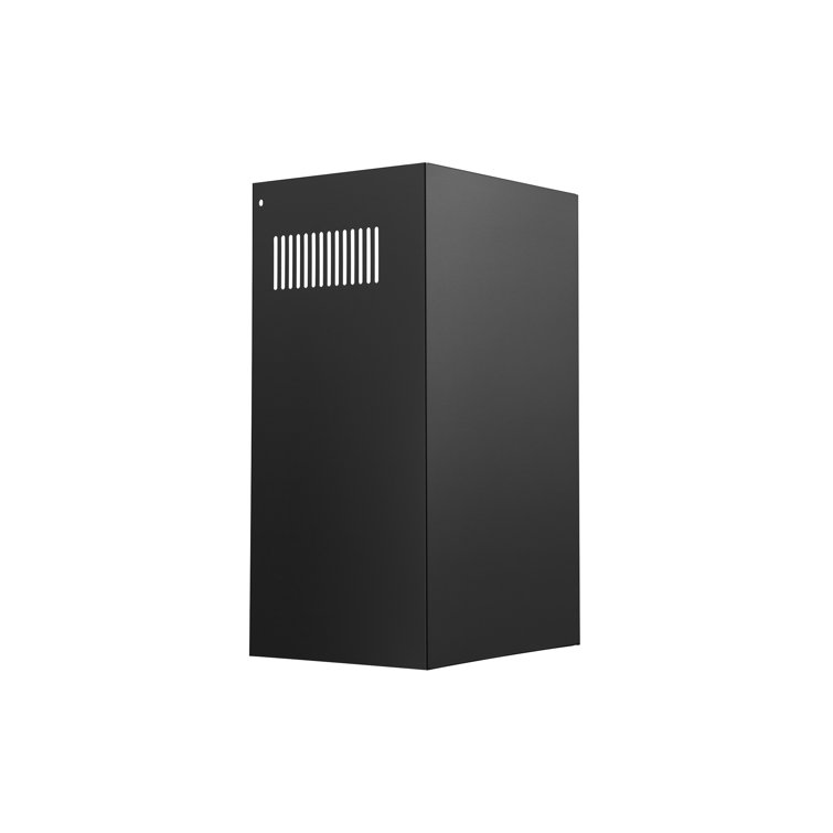 30" Black Stainless Steel Convertible Wall Mount Range Hood
