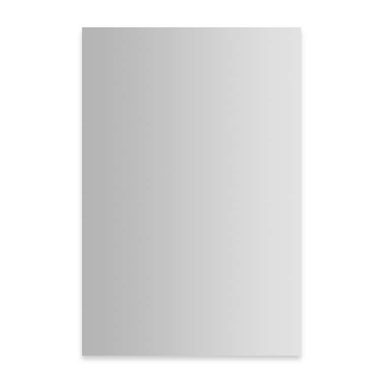 Sleek Frameless Beveled Full Length Rectangular Bathroom Mirror